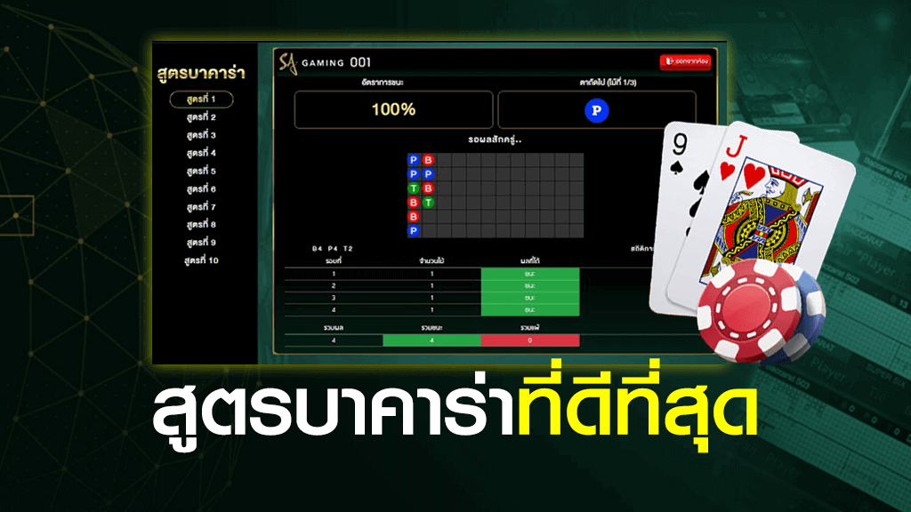 สูตรบาคาร่าฟรี2021ที่ดีที่สุด